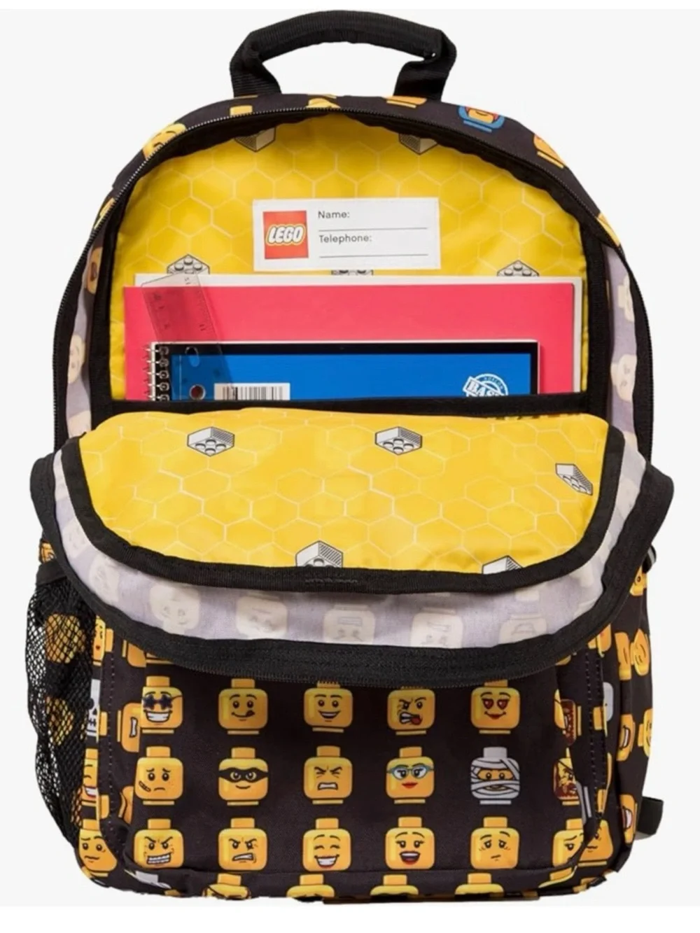 LEGO Heritage Classic Kids lego head School Backpack AND POUCH EUC